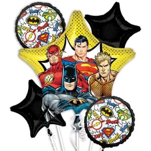JUSTICE LEAGUE BOUQUET OF BALLOONS