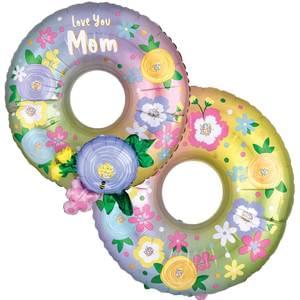 LOVE MOM WREATH MULTI-BALLOON 