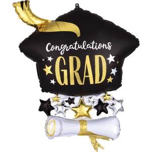 SATIN INFUSED CAP & DIPLOMA SUPER SHAPE 