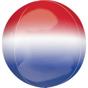 15" OMBRE ORBZ RED, WHITE & BLUE ORBZ 