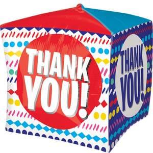 15" THANK YOU STREAMERS CUBEZ 
