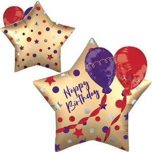 28" SATIN BIRTHDAY BALLOONS EZ-FILL MULTI-BALLOON 