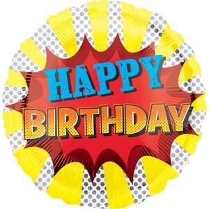 18" SUPER HERO BIRTHDAY HX 