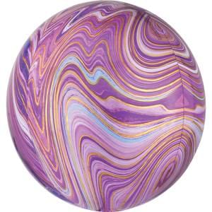 15" PURPLE MARBLEZ ORBZ