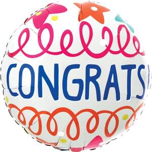 18" CONGRATS BOLD STARS VLP