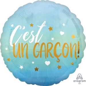 18" C'EST UN GARCON BLUE OMBRE HX
