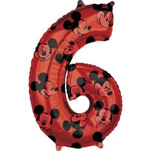 MICKEY MOUSE FOREVER NUMBER 6 SHAPE 