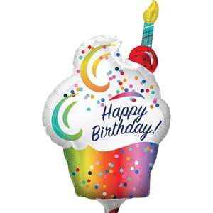 RAINBOW OMBRE CUPCAKE MINI SHAPE