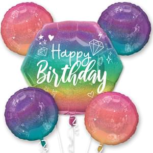 SPARKLE BIRTHDAY BOUQUET OF BALLOONS