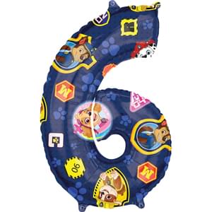 PAW PATROL NUMBER 6 SHAPE