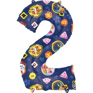 34" PAW PATROL NUMBER 2 SUPER SHAPE