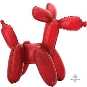 RED BALLOON DOG CONSUMER INFLATED MULTI-BALLOON