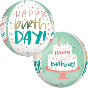 15" HAPPY CAKE DAY ORBZ