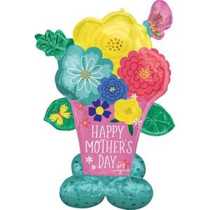 MOTHER'S DAY PRETTY FLOWER POT AIRLOONZ LARGE
