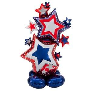 PATRIOTIC STAR CLUSTER AIRLOONZ LARGE