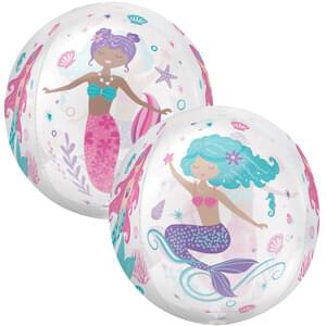 15" SHIMMERING MERMAID CLEAR ORBZ