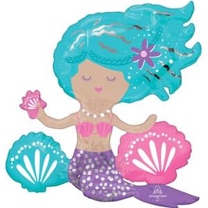 SHIMMERING MERMAID CONSUMER INFLATED MULTI-BALLOON