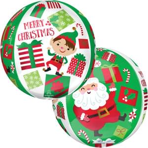 15" SANTA & ELF CHRISTMAS ORBZ