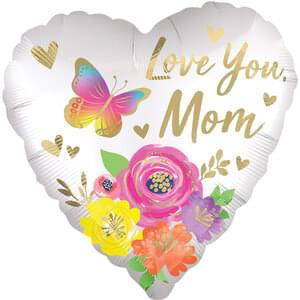 LOVE YOU MOM SATIN FLORAL JUMBO HX
