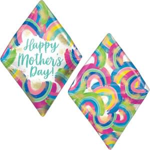 17" HAPPY MOTHER'S DAY PAINTED RAINBOWS ANGLEZ