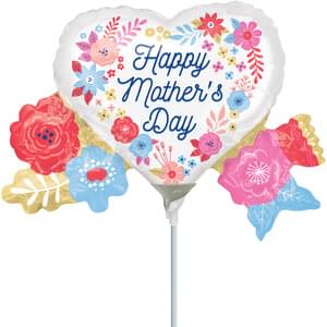 HAPPY MOTHER'S DAY ARTFUL FLORALS MINI SHAPE