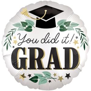 18" YOU DID IT IVY GRAD SATIN