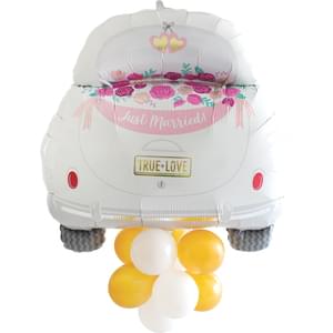 JUST MARRIED CAR LATEX ACCENTED SUPER SHAPE
