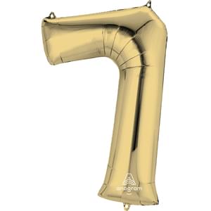 34" NUMBER 7 WHITE GOLD 