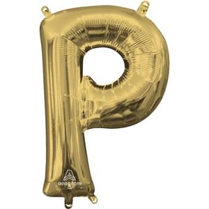 16" LETTER P WHITE GOLD 