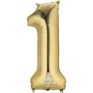 34" NUMBER 1 WHITE GOLD 