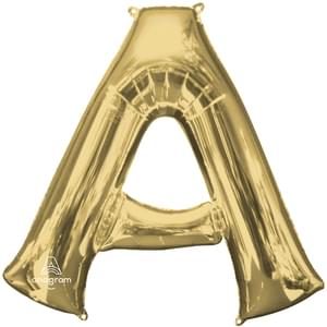 34" LETTER A WHITE GOLD 