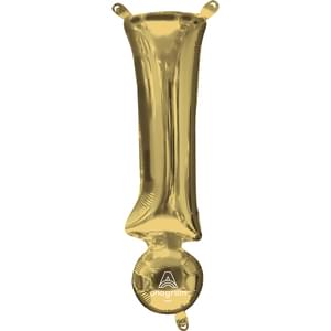 16" SYMBOL ! EXCLAMATION POINT WHITE GOLD 