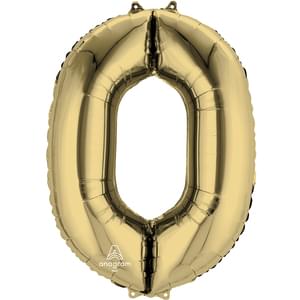 34" LETTER O WHITE GOLD 