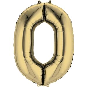 34" NUMBER 0 WHITE GOLD 