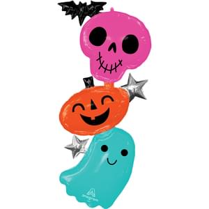 COLORFUL & CREEPY HALLOWEEN CHARACTERS GIANT MULTI-BALLOON