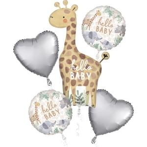 SOFT JUNGLE BABY BOUQUET OF BALLOONS
