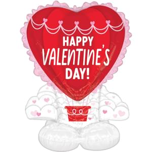 VALENTINE HOT AIR BALLOON AIRLOONZ LARGE
