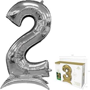50"  STAND-UP NUMBERZ 2 SILVER 