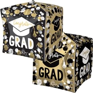 15" GRAD CIRCLES & DOTS CUBEZ