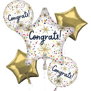 CONFETTI SPRINKLE CONGRATS BOUQUET OF BALLOONS