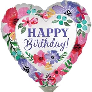 SATIN HAPPY BIRTHDAY FLORALS MICRO