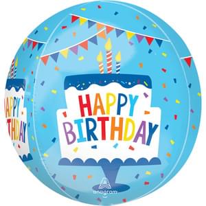 15" HAPPY BIRTHDAY TIERED CAKE ORBZ