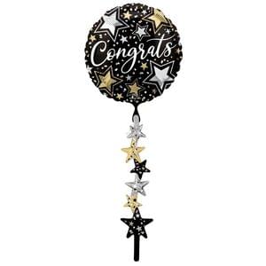 CONGRATS BLACK SILVER GOLD AIR WALKER