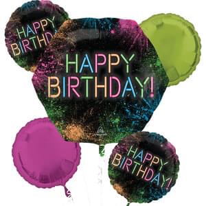 LET'S GLOW CRAZY BIRTHDAY BOUQUET OF BALLOONS