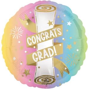 18" SATIN PASTEL GRAD PARTY