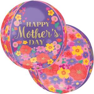 15" HAPPY MOTHER'S DAY SWEET FLORALS ORBZ