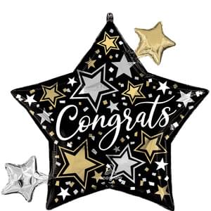 27" CONGRATS STARS SUPER SHAPE