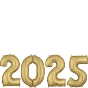 26" WHITE GOLD 2-0-2-5 NUMBER BUNCH