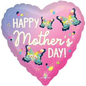 18" HAPPY MOTHER'S DAY VIBRANT FLUTTERS HX