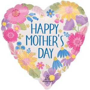 18" HAPPY MOTHER'S DAY BOTANICAL LINES HX